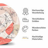 Original Therapiedecke - Baumwollbezug Beige mit abstraktem Gesicht