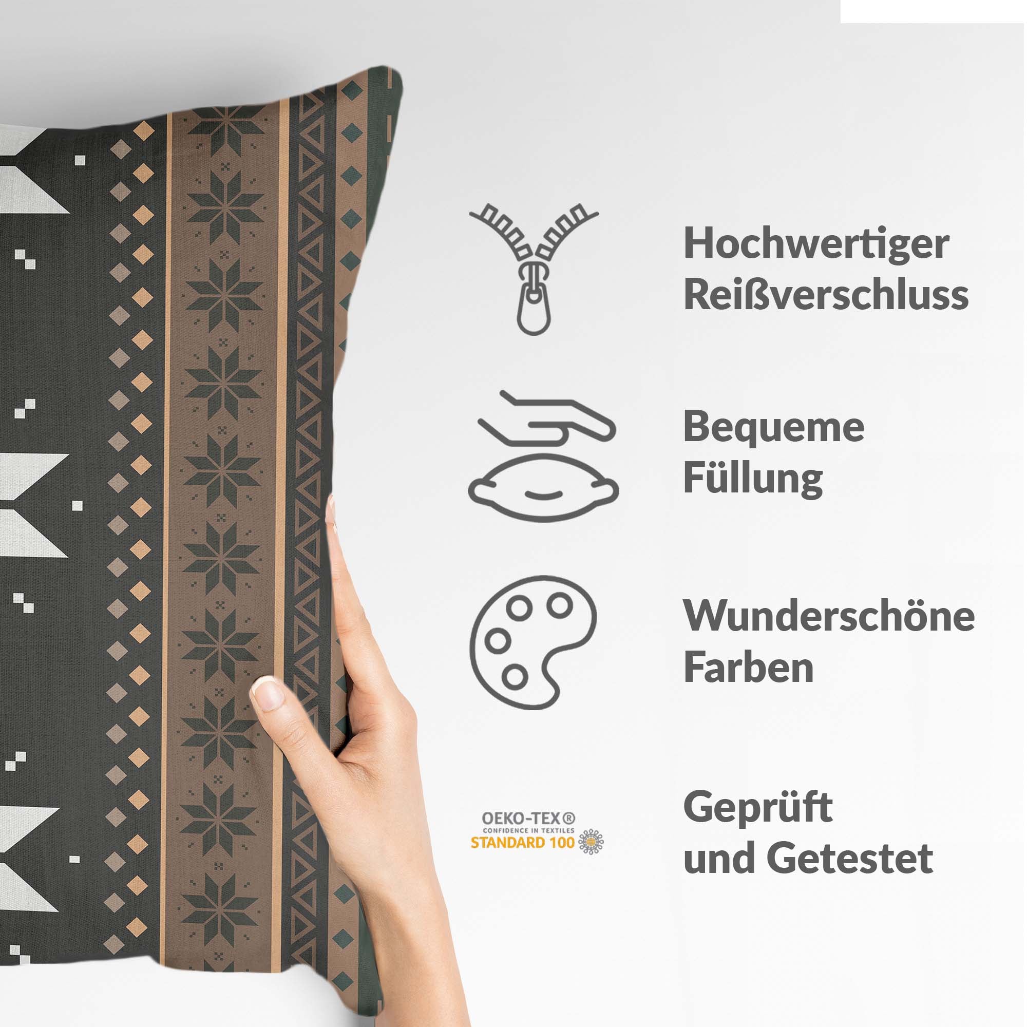 Gesundheitskissen getreift mit Sternen