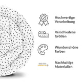Original Therapiedecke - Baumwollbezug mit schwarzen Strichen