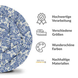 Original Therapiedecke - Baumwollbezug Blau Weihnachten