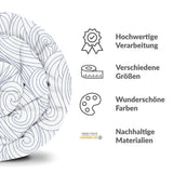 Original Therapiedecke - Baumwollbezug blaue Wellen