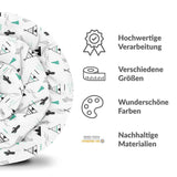 Original Therapiedecke - Baumwollbezug Weiß Indianer