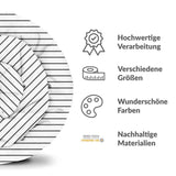 Original Therapiedecke - Baumwollbezug Weiß mit schwarzen Streifen