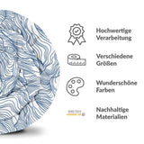 Original Therapiedecke - Baumwollbezug Wellen in Blau