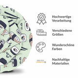 Original Therapiedecke - Baumwollbezug Hellgrün mit Sushi