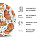 Original Therapiedecke - Baumwollbezug Weiß mit großen Kürbissen