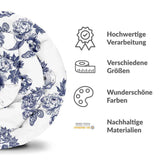 Original Therapiedecke - Baumwollbezug Blumen Skull