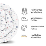 Original Therapiedecke - Baumwollbezug Weiß mit Sternen