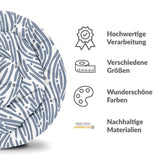Original Therapiedecke - Baumwollbezug welliges Muster Blau