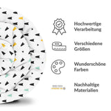 Original Therapiedecke - Baumwollbezug Weiß mit kleinen Tannenbäumen