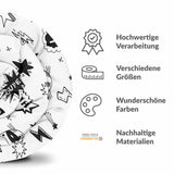 Original Therapiedecke - Baumwollbezug Weiß Superhelden
