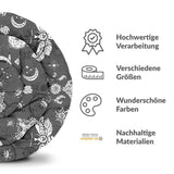 Original Therapiedecke - Baumwollbezug Schwarz Grusel Libelle