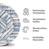Original Therapiedecke - Baumwollbezug mit blauem Muster