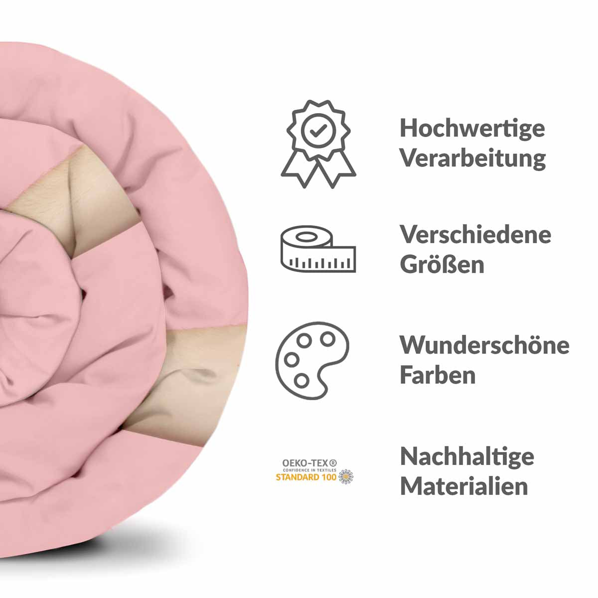 Original Therapiedecke - Baumwollbezug Rosa mit Drachenfrucht