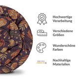 Original Therapiedecke - Baumwollbezug braune Herbstblätter