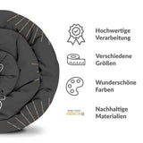 Original Therapiedecke - Baumwollbezug Schwarz mit Motte