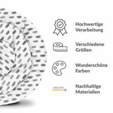 Original Therapiedecke - Baumwollbezug Weiß mit grauen Tupfern