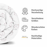 Original Therapiedecke - Baumwollbezug Weiß mit Katze