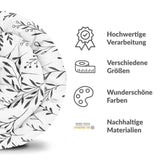 Original Therapiedecke - Baumwollbezug Weiß mit schwarzen Ästen