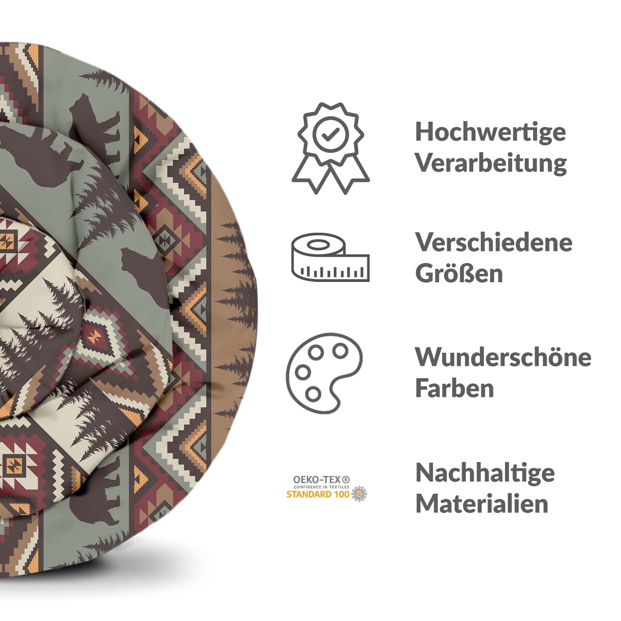 Original Therapiedecke - Baumwoll Bettwäsche Set Braun Norwegen