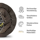 Original Therapiedecke - Baumwollbezug Braun mit Wolf