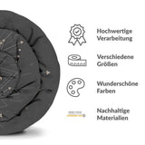 Original Therapiedecke - Baumwollbezug Schwarz mit Schmetterling