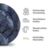 Original Therapiedecke - Baumwollbezug blaue Schallwellen