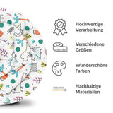 Original Therapiedecke - Baumwollbezug mit bunten Dinos