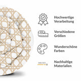 Original Therapiedecke - Baumwollbezug Weiß mit Kreisen Beige