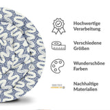 Original Therapiedecke - Baumwollbezug blau weiße Wellen