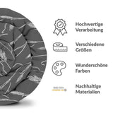 Original Therapiedecke - Baumwollbezug Dunkelgrau mit weißen Zweigen