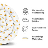 Original Therapiedecke - Baumwollbezug gelbe Blumen