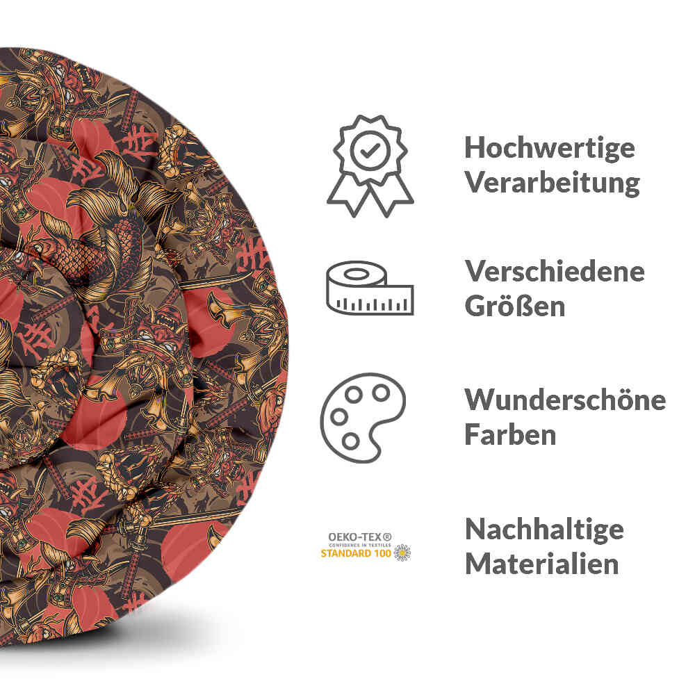 Original Therapiedecke - Baumwoll Bettwäsche Set chinesischer Kampf