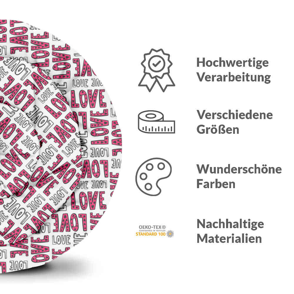 Original Therapiedecke - Baumwollbezug Weiß L.O.V.E