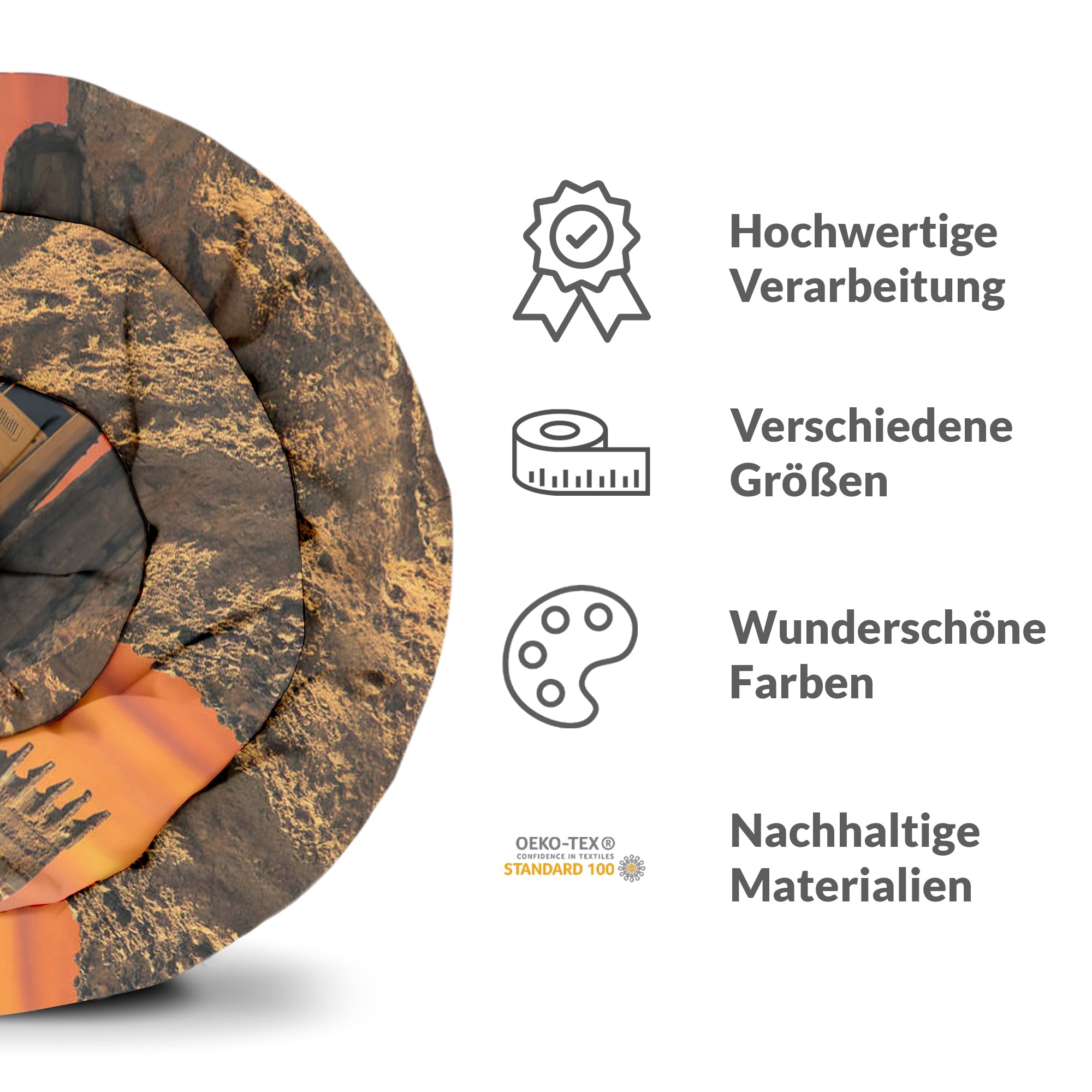 Original Therapiedecke - Baumwollbezug Traktor im Sonnenaufgang