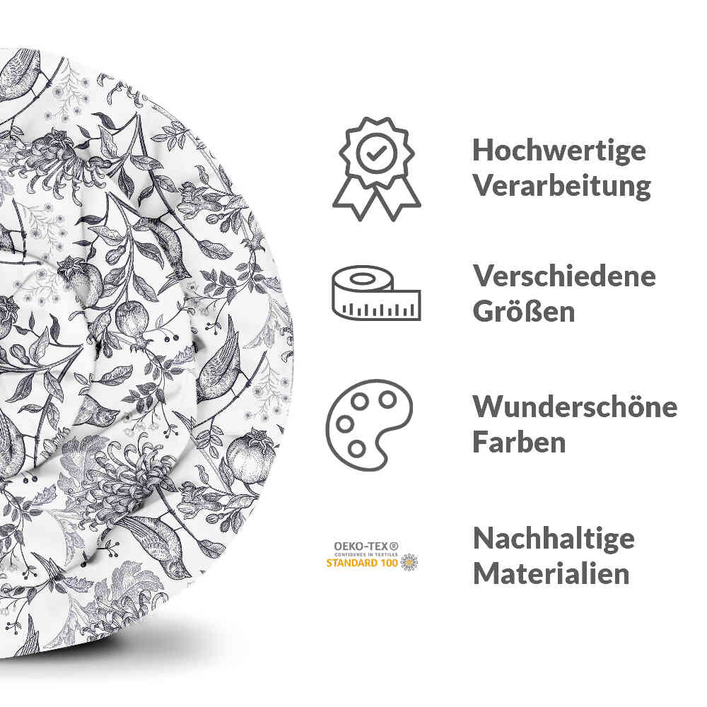 Original Therapiedecke - Baumwoll Bettwäsche Set Grau Frühling