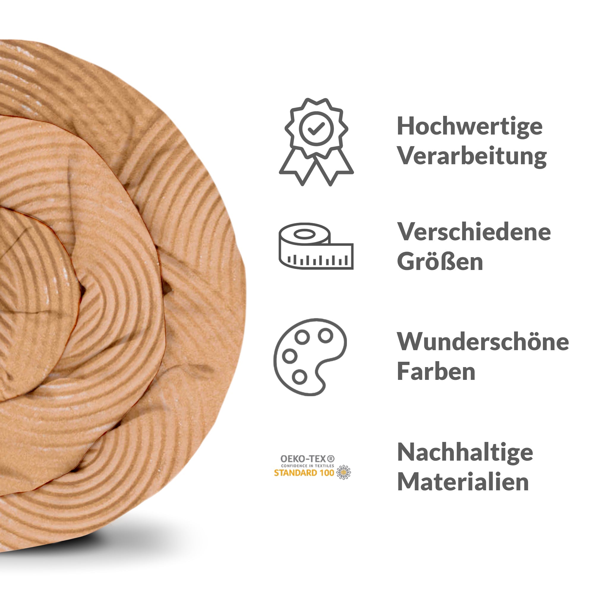 Original Therapiedecke - Baumwollbezug Kreise im Feld