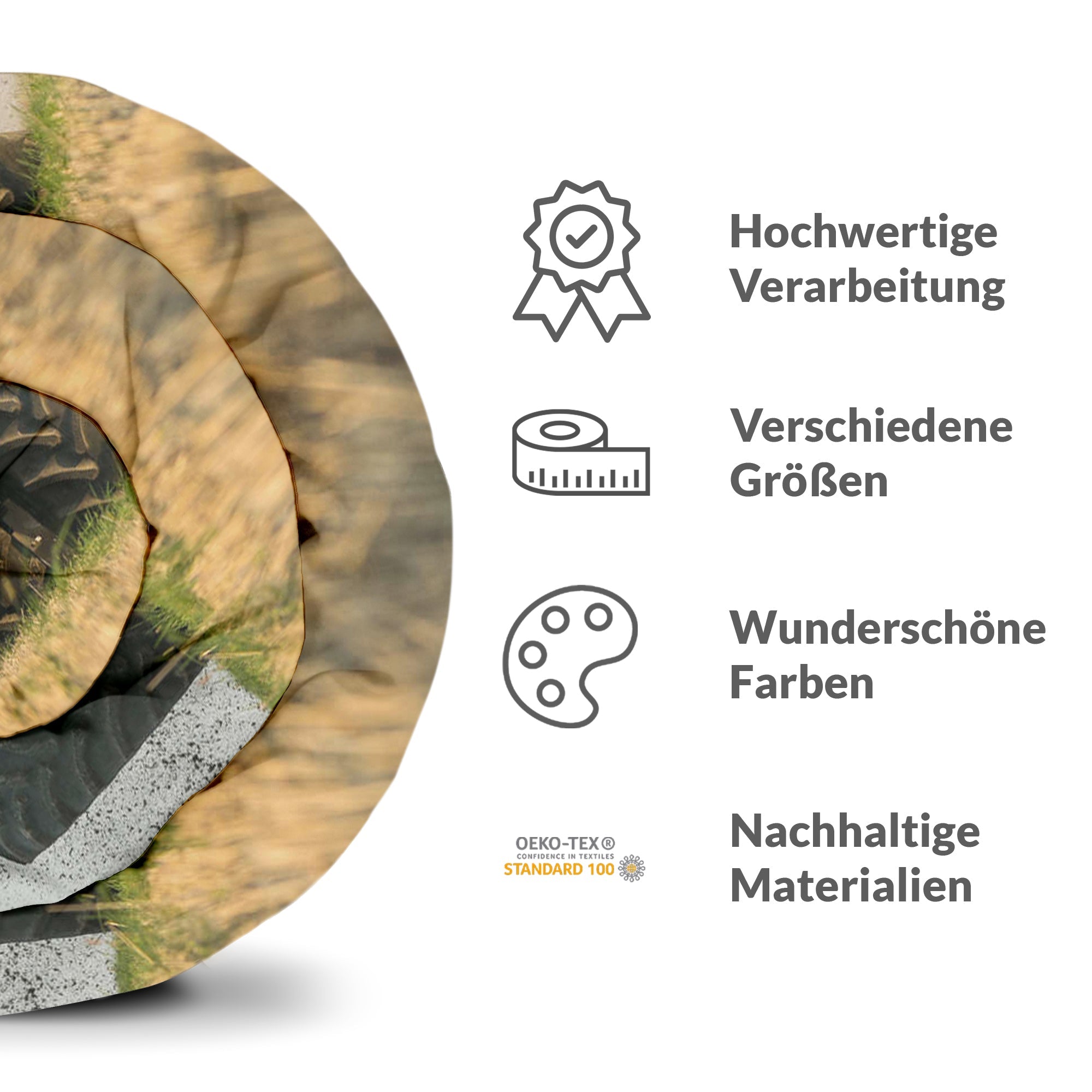 Original Therapiedecke - Baumwollbezug Traktor in Blau