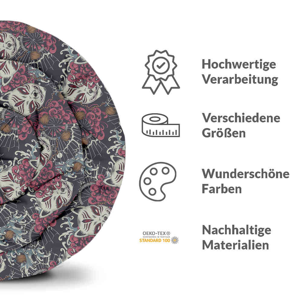 Original Therapiedecke - Baumwollbezug Gruselkatze