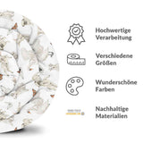 Original Therapiedecke - Baumwollbezug Weiß süße Tiere