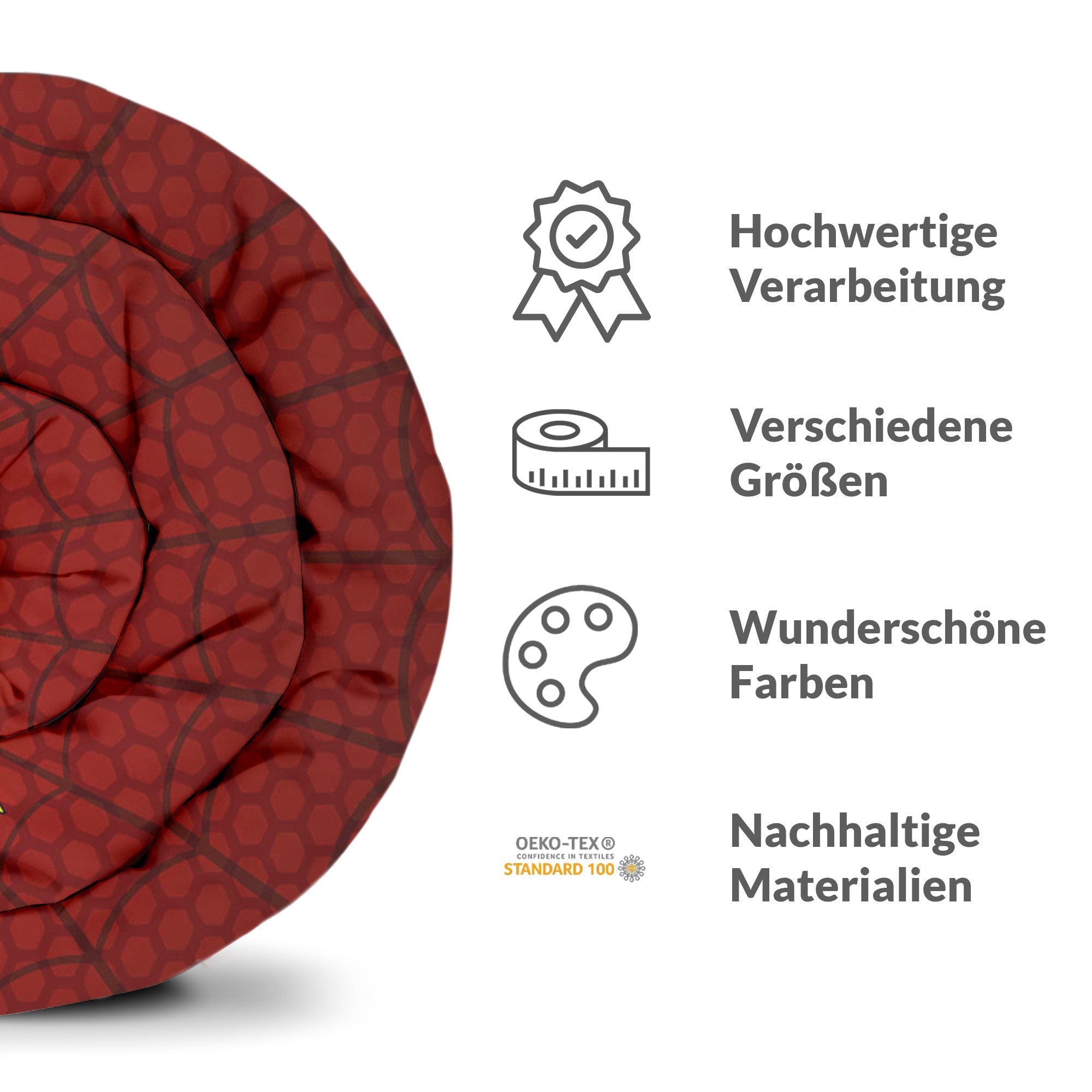 Original Therapiedecke - Baumwollbezug Rot Spiderman