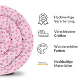 Original Therapiedecke - Baumwollbezug Rosa rote Herzen