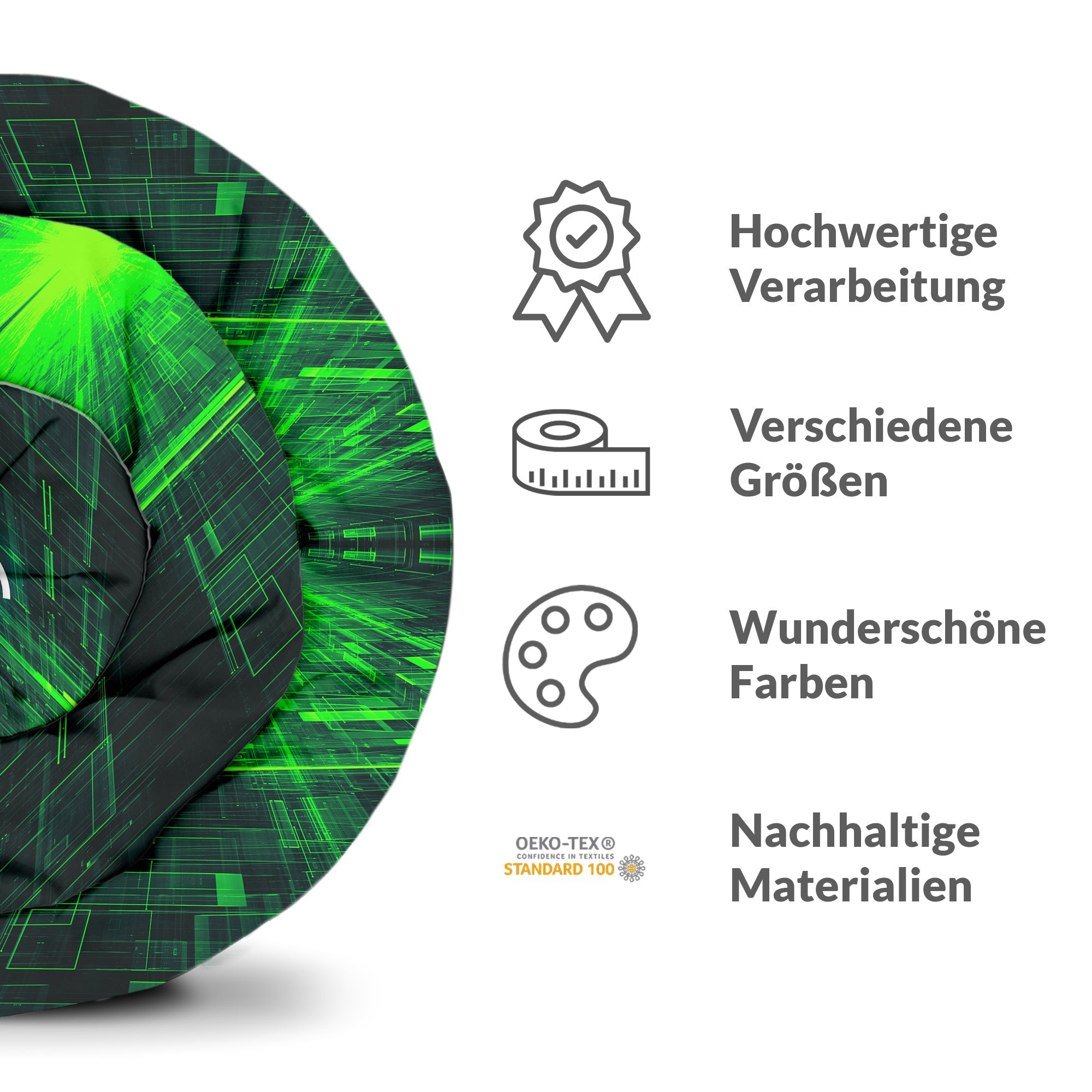 Original Therapiedecke - Baumwoll Bettwäsche Set mit chinesischem Schriftzug