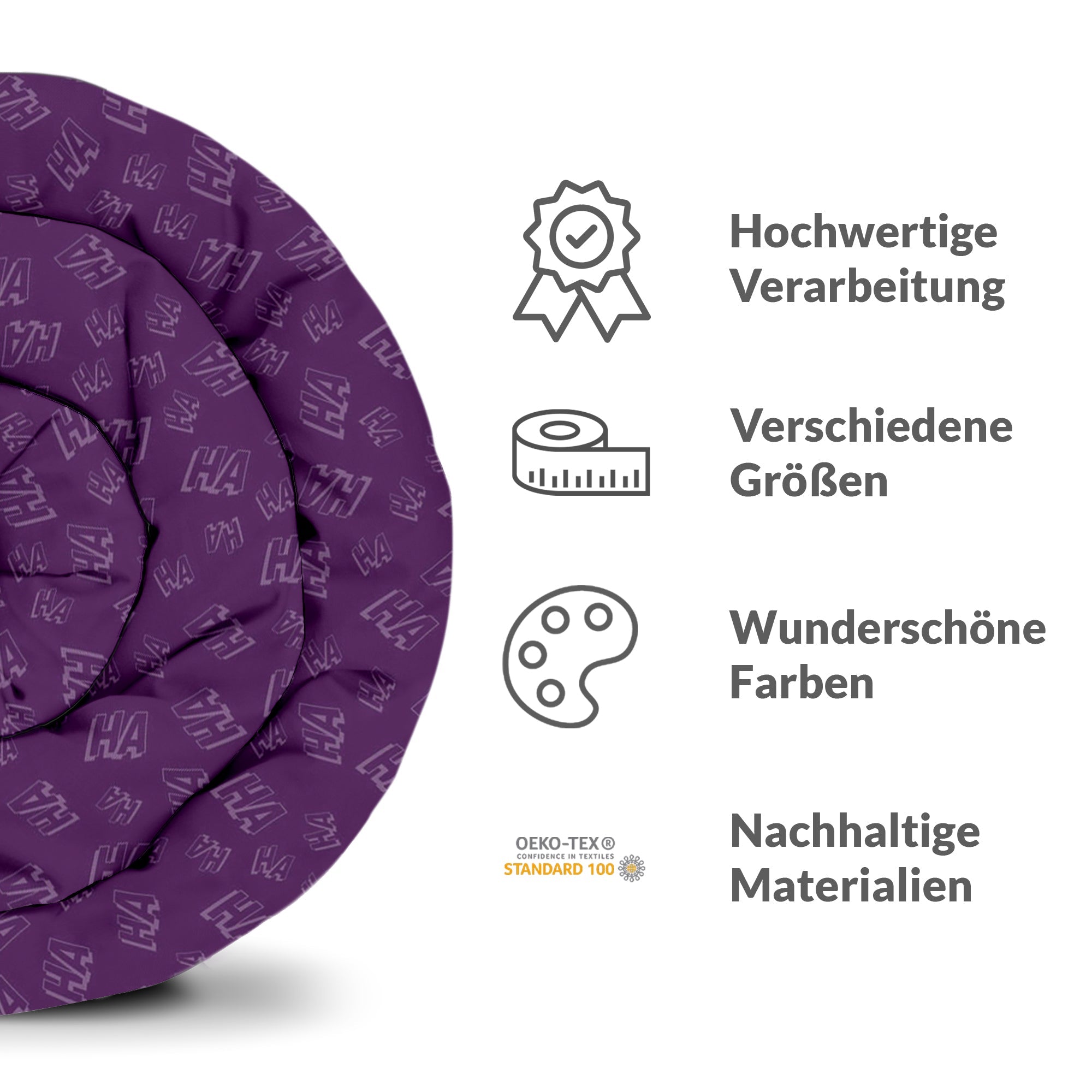 Original Therapiedecke - Baumwoll Bettwäsche Set Lila Why So Serious?