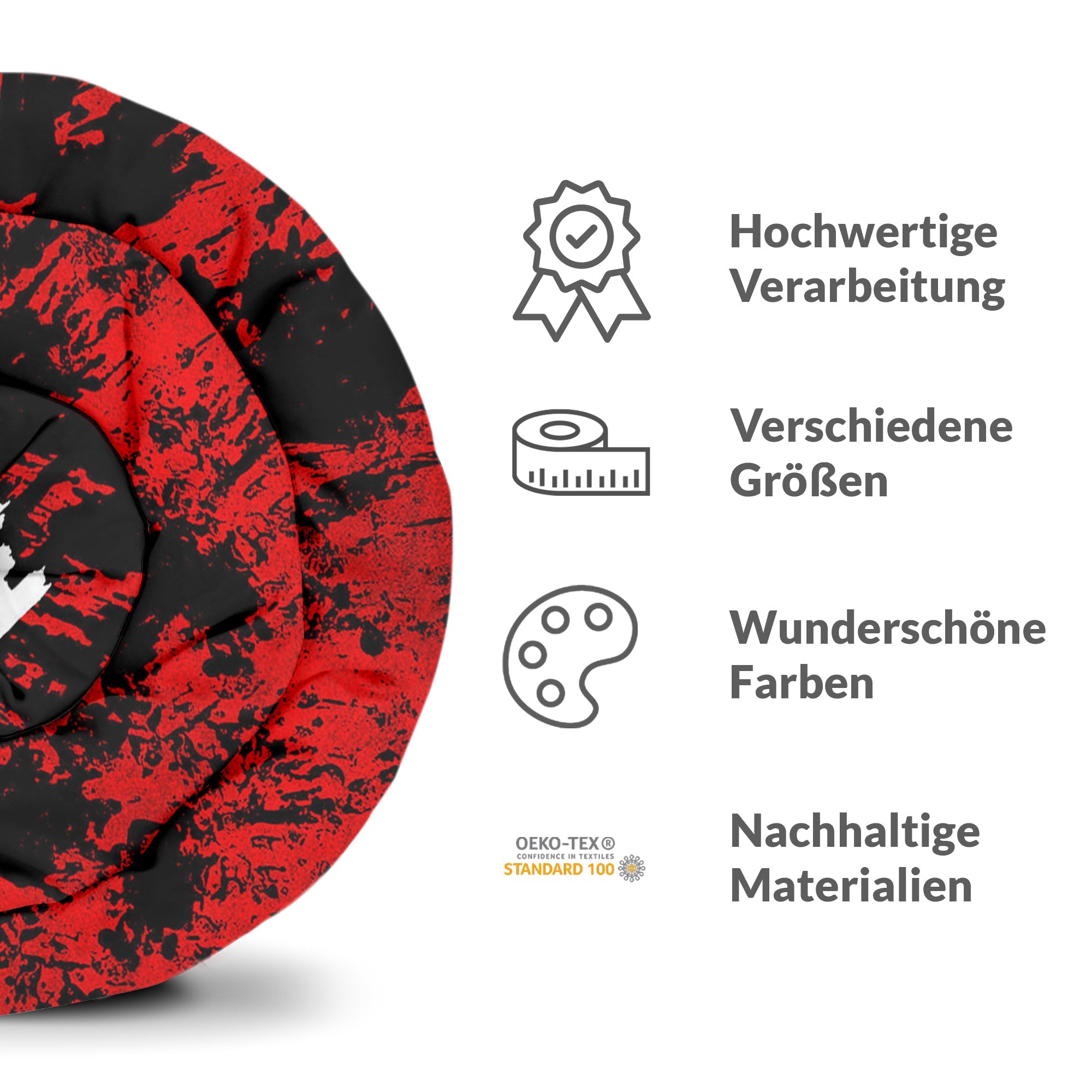 Original Therapiedecke - Baumwoll Bettwäsche Set Schwarz Jokergesicht