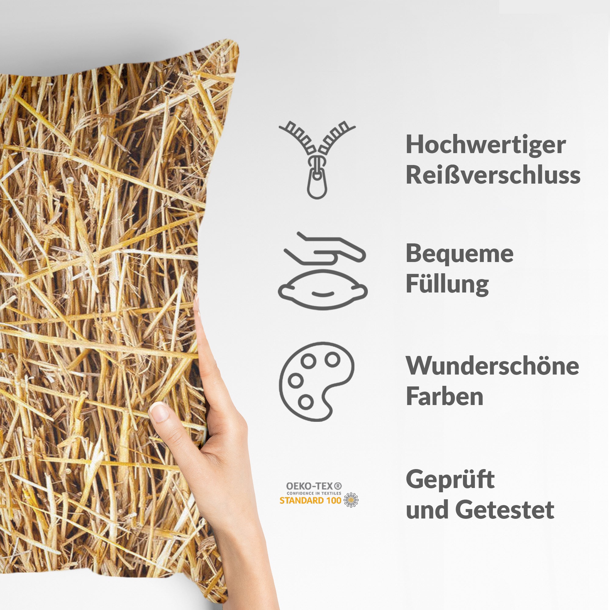 Gesundheitskissen mit Heu