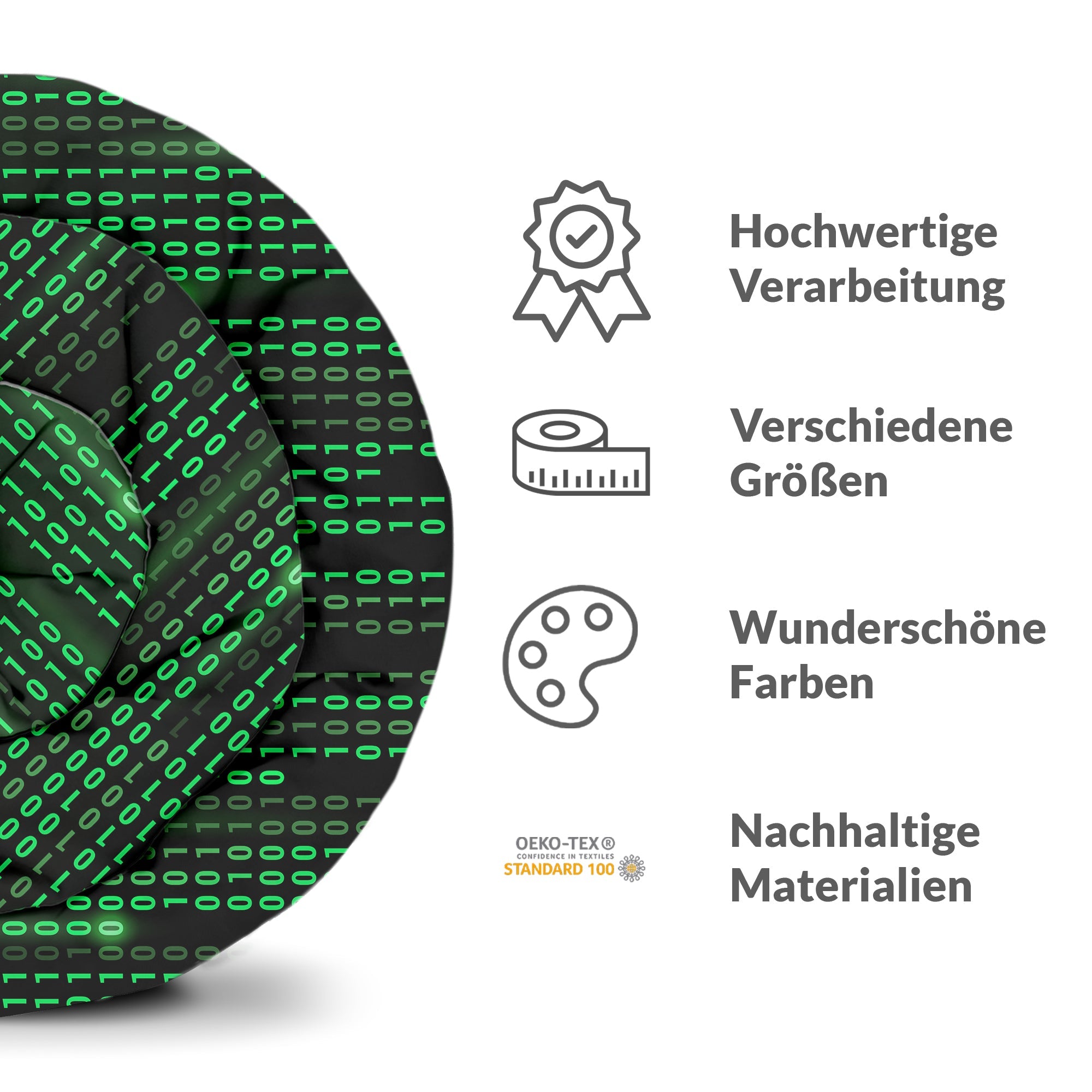 Original Therapiedecke - Baumwollbezug Grün Zahlencode
