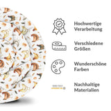 Original Therapiedecke - Baumwollbezug Weiß mit Hühnern