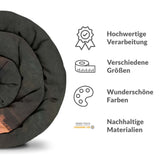 Original Therapiedecke - Baumwollbezug Lila mit Traktor