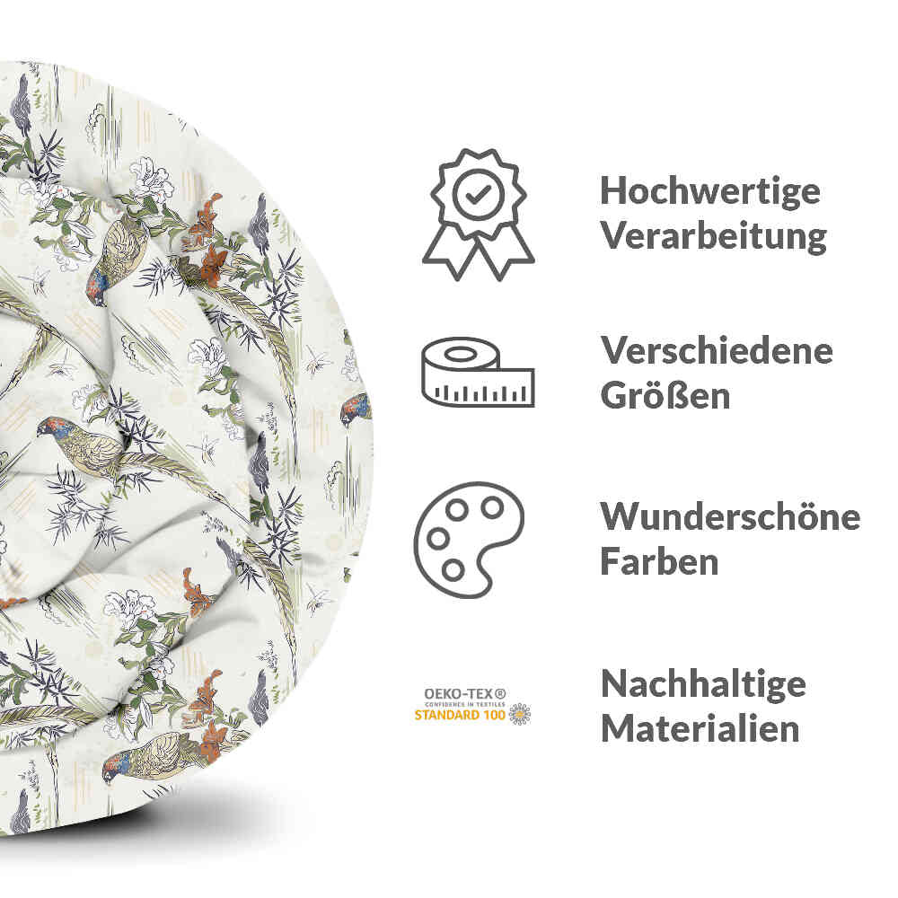Original Therapiedecke - Baumwollbezug Paradiesvogel